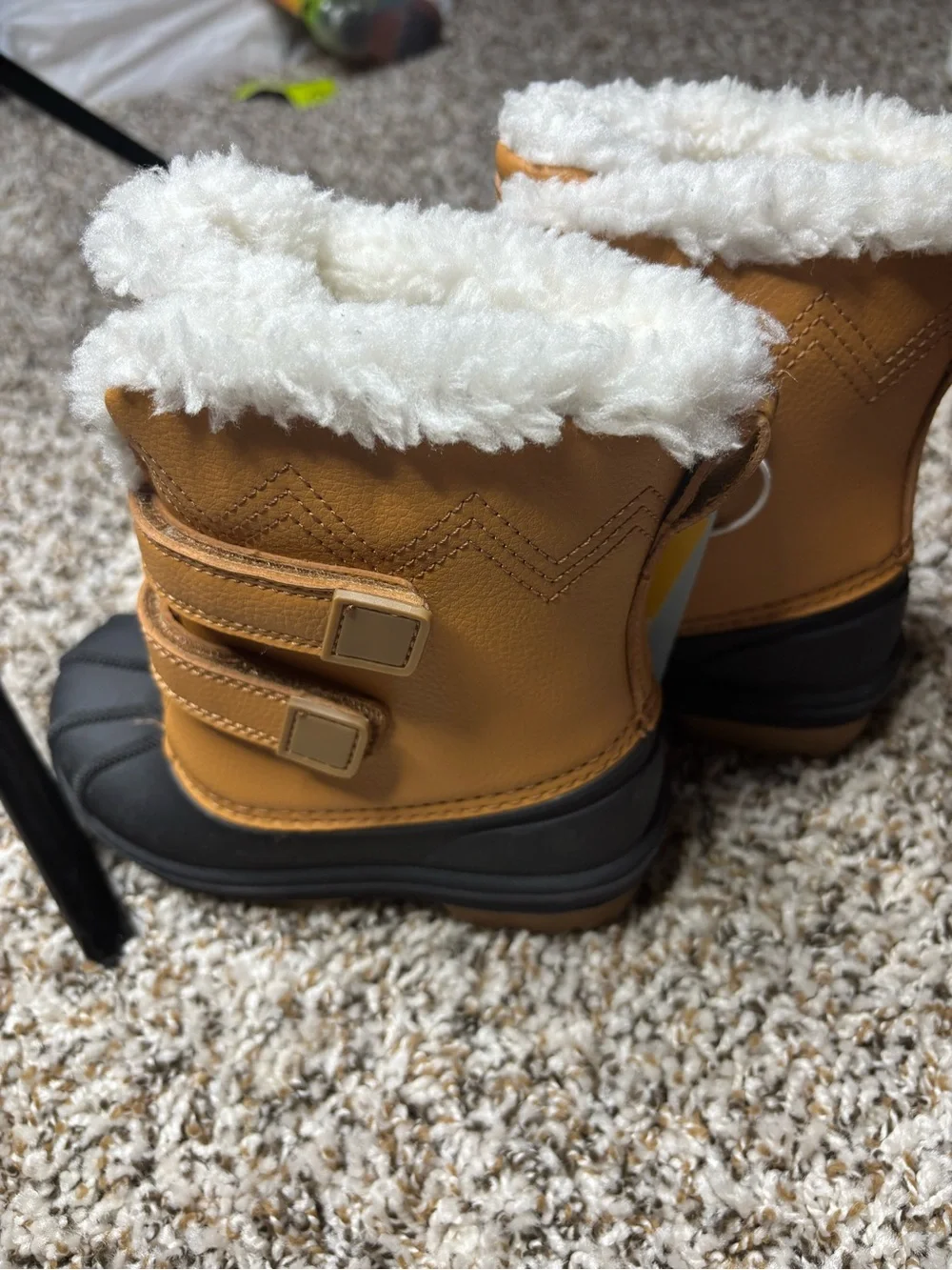 Cat & Jack Brown and Black Kids Boots